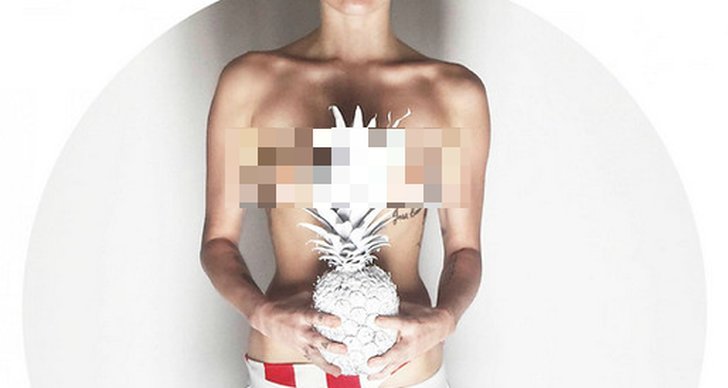 Miley Cyrus, V Magazine, Nipslip, Bröst